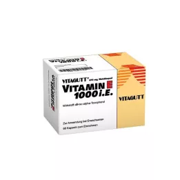 VITAGUTT Vitamīns E 1000 mīkstās kapsulas, 60 gab