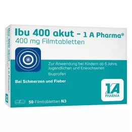 IBU 400 akut-1A Pharma apvalkotās tabletes, 50 gab