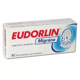 EUDORLIN Migrēnas apvalkotās tabletes, 20 gab