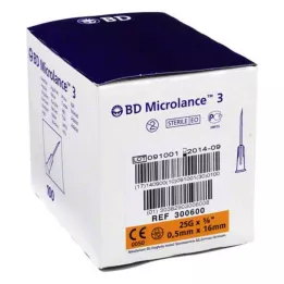 BD MICROLANCE Kanula 25 G 5/8 0,5x16 mm, 100 gab