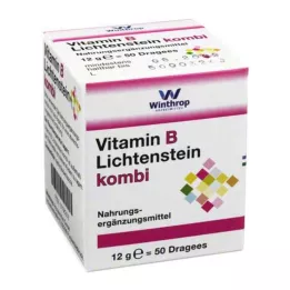 VITAMIN B LICHTENSTEIN Kombinētās dražejas, 50 gab