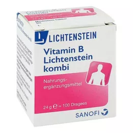 VITAMIN B LICHTENSTEIN Kombinētās dražejas, 100 gab