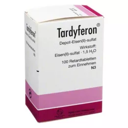 TARDYFERON Ilgstošas darbības tabletes, 100 gab