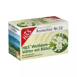 H&amp;S Vilkābeles lapas ar ziediem filtra maisiņš, 20X1,6 g