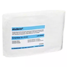 ALUDERM Kompreses 10x10 cm, 50 gab