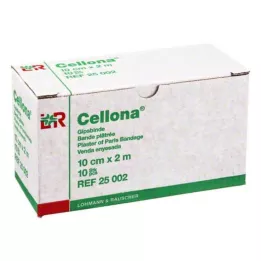 CELLONA Ģipša pārsēji 10 cmx2 m, 2X5 gab
