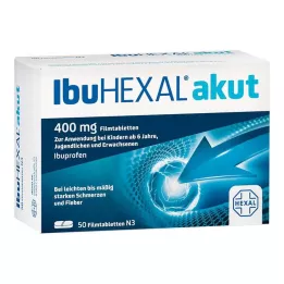 IBUHEXAL akut 400 apvalkotās tabletes, 50 gab