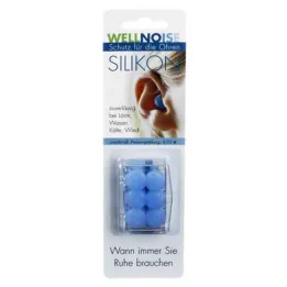 WELLNOISE Ausu aizbāžņi zils blisteris, 3X2 gab