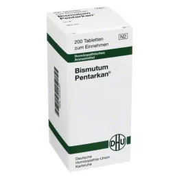 BISMUTUM PENTARKAN Tabletes, 200 gab