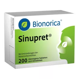 SINUPRET apvalkotās tabletes, 200 gab