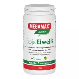 MEGAMAX Sojas proteīna vaniļas pulveris, 400 g