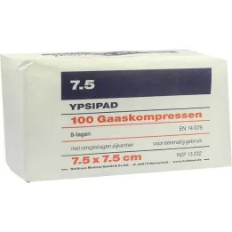 Marles kompreses Ypsipad 7,5x7,5 cm nesterilas 8 reizes, 100 gab