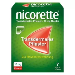 NICORETTE TX Plāksteris 10 mg, 7 gab