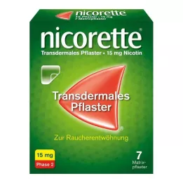 NICORETTE TX Plāksteris 15 mg, 7 gab