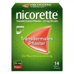 NICORETTE TX Plāksteris 25 mg, 14 gab
