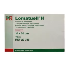 LOMATUELL H Ziede tills 10x20 cm sterils, 10 gab