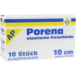 Porena elastīgā marles saite 10cm bez čella balta, 10gab