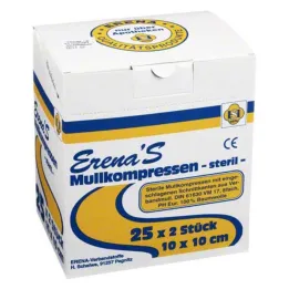 Erena Sterilā marles komprese 10x10, 25x2 gab
