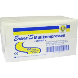 Erena nesterilā marles komprese 7,5, 100 gab