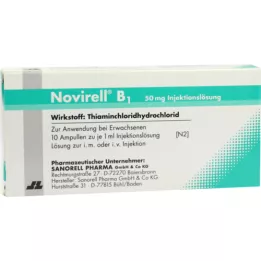 NOVIRELL B1 50 mg šķīdums injekcijām, 10 ml