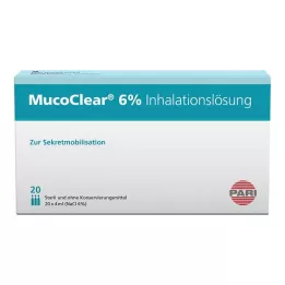 MUCOCLEAR 6% NaCl inhalācijas šķīdums, 20X4 ml
