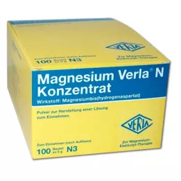 MAGNESIUM VERLA N koncentrāta pulveris iekšķīgai lietošanai, 100 gab