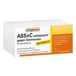 ASS + C-ratiopharm pret sāpēm putojošās tabletes, 10 gab