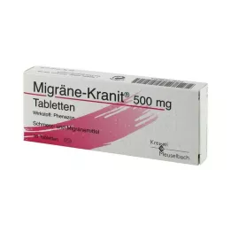MIGRÄNE KRANIT 500 mg tabletes, 10 gab