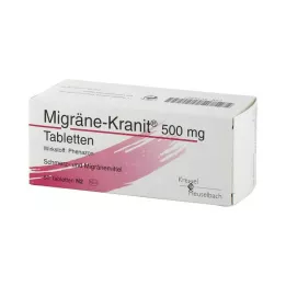 MIGRÄNE KRANIT 500 mg tabletes, 50 gab