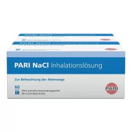 PARI NaCl inhalācijas šķīduma ampulas, 120X2,5 ml