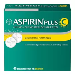 ASPIRIN plus C putojošās tabletes, 40 gab