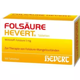 FOLSÄURE HEVERT Tabletes, 100 gab