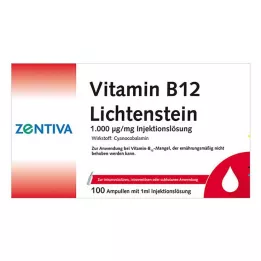 VITAMIN B12 1000 μg Lihtenšteinas ampulas, 100X1 ml