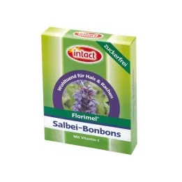 FLORIMEL Sage Bonbons ar C vitamīnu bez cukura, 40 g