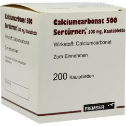 CALCIUMCARBONAT 500 košļājamās tabletes, 200 gab