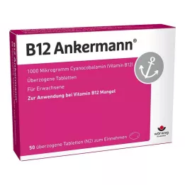 B12 ANKERMANN apvalkotās tabletes, 50 gab
