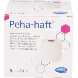 PEHA-HAFT Fiksējošais pārsējs bez lateksa 8 cmx20 m, 1 gab