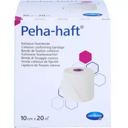 PEHA-HAFT Fiksējošais pārsējs bez lateksa 10 cmx20 m, 1 gab