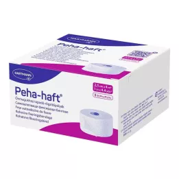 PEHA-HAFT Fiksācijas pārsējs bez lateksa 2,5 cm x 4 m, 8 gab