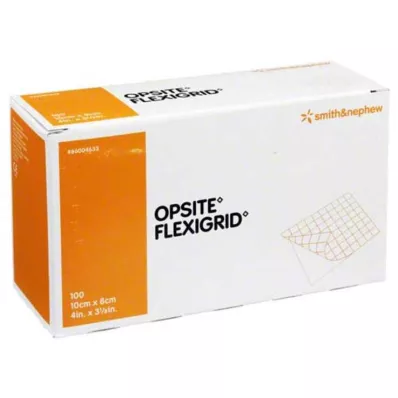 OPSITE Flexigrid transp. brūču pārsējs 8x10 cm sterils, 100 gab OPSITE Flexigrid transp. brūču pārsējs 8x10 cm sterils, 100 gab