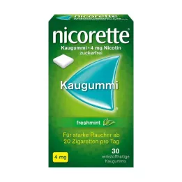 NICORETTE 4 mg svaigi piparmētru košļājamā gumija, 30 gab