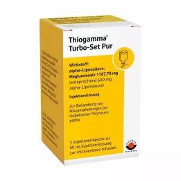 THIOGAMMA Turbo Set Pur injekcijas pudeles, 50 ml