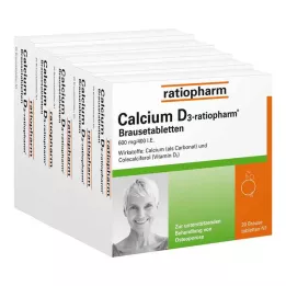 CALCIUM D3-ratiopharm putojošās tabletes, 100 gab