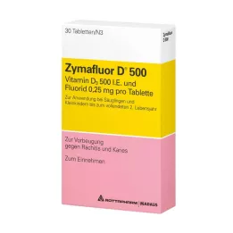 ZYMAFLUOR D 500 tabletes, 30 gab