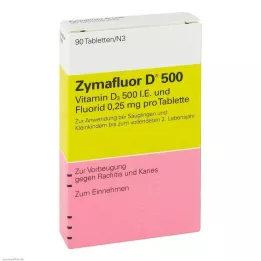 ZYMAFLUOR D 500 tabletes, 90 gab