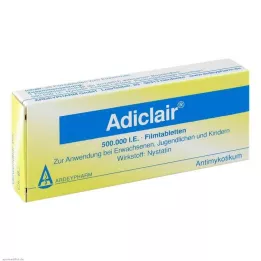 ADICLAIR Apvalkotās tabletes, 20 gab