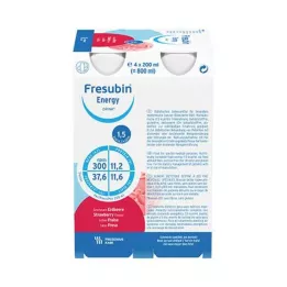 FRESUBIN ENERGY DRINK Zemeņu dzeramā pudele 6X4X200 ml