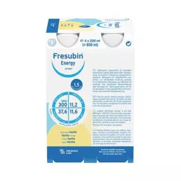 FRESUBIN ENERGY DRINK Vaniļas dzeramā pudele, 4X200 ml