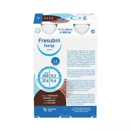 FRESUBIN ENERGY DRINK Šokolādes dzeramā pudele, 4X200 ml