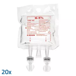 GLUCOSE 5% B.Braun Ecobag, 20X100 ml